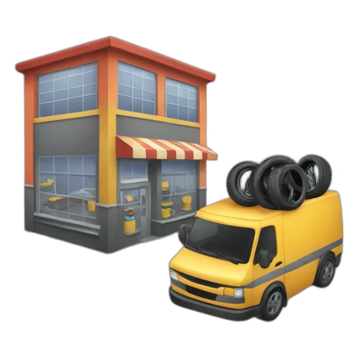 Tires shop sticker