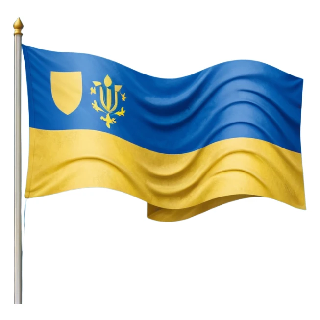 A flag half of it American flag half of it Ukrainian flag sticker