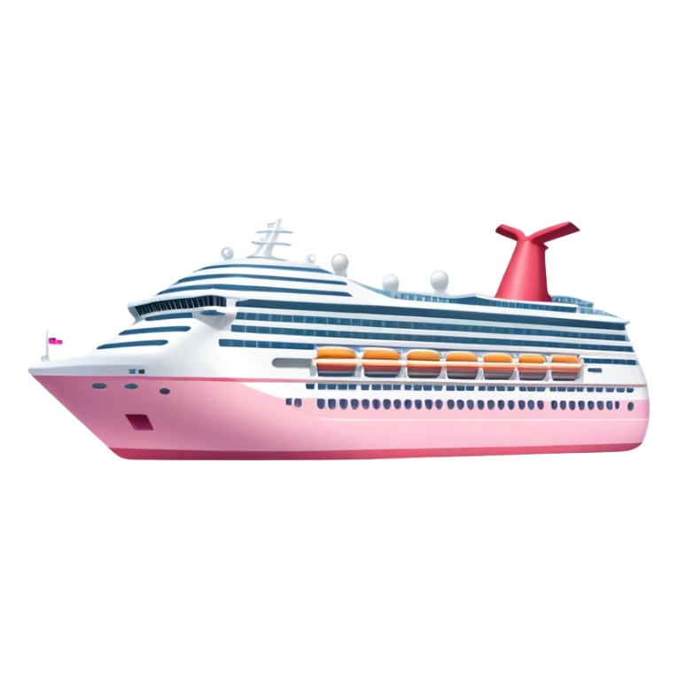carnival cruise ship exhaust light pink  sticker