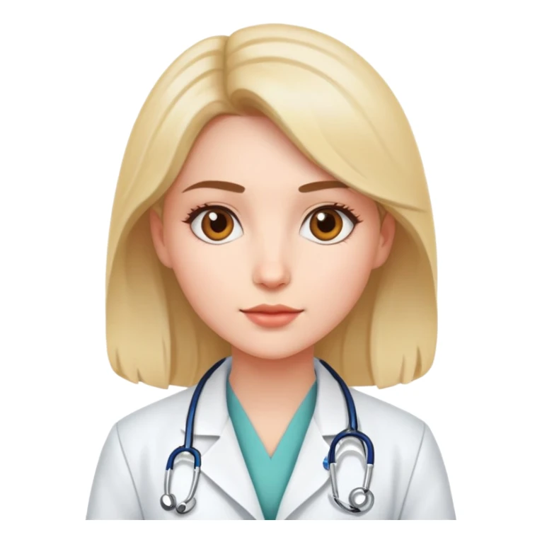 Beautiful girl doctor sticker