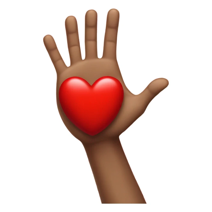 A finger clicking the heart emoji  sticker