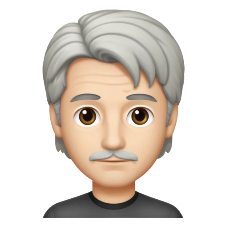 Michael Yanni with salt n pepper hair and no moustache sticker