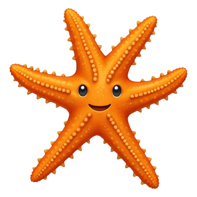 A starfish without too many details an sticker