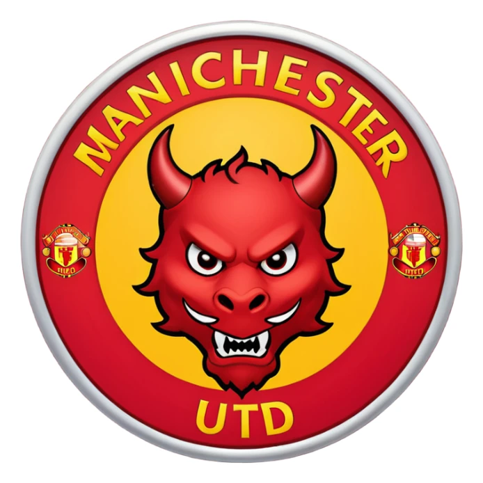 Create the emoji of Manchester united logo sticker