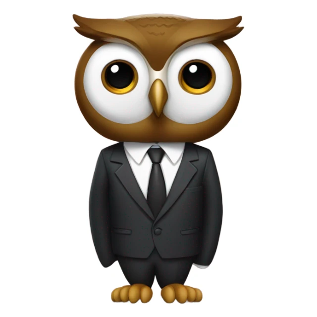 Owl with martin luther king sticker