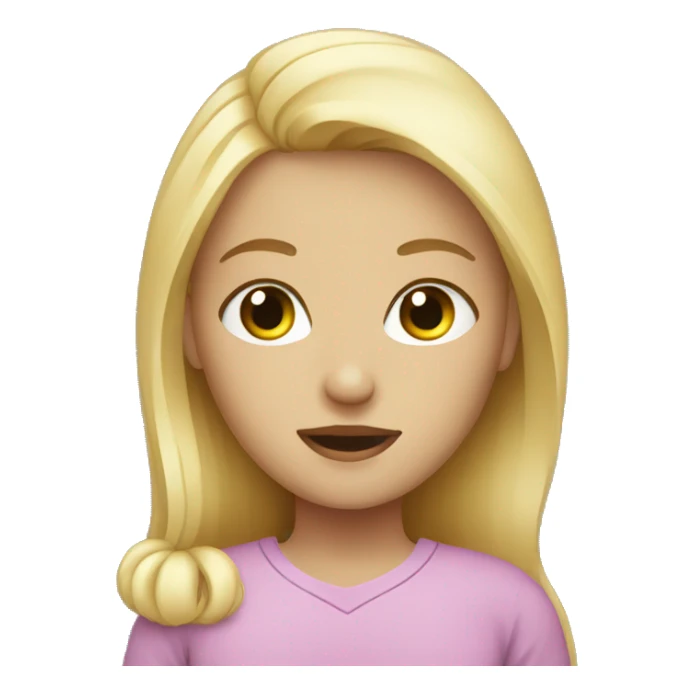  girl with blonde hair getting iv  sticker