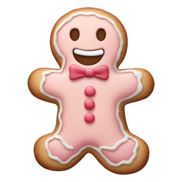 Pastel gingerbread man sticker