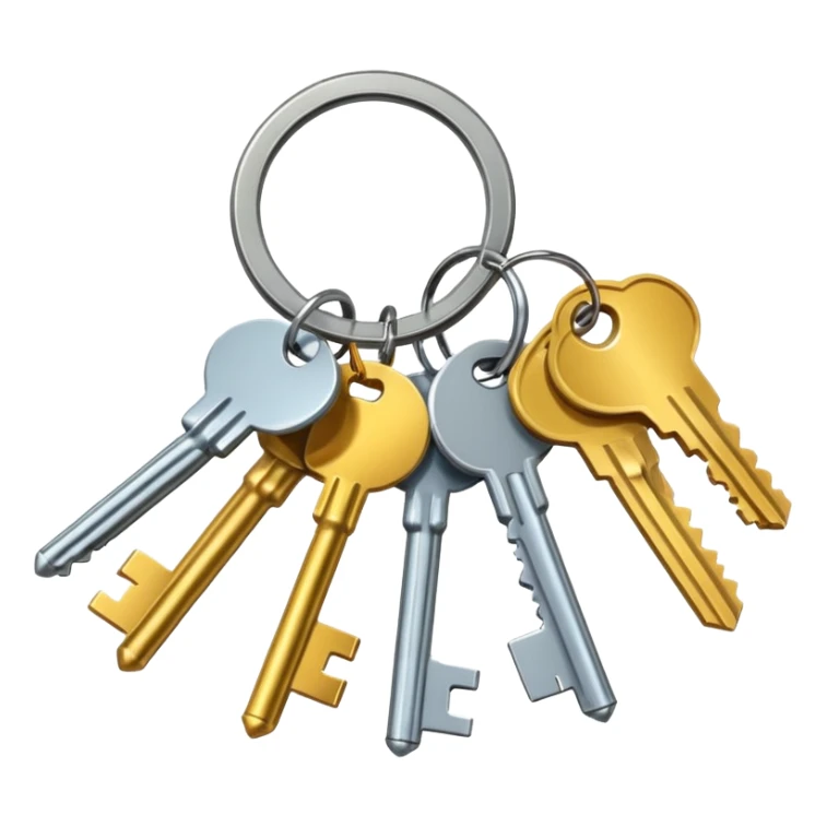 schlüsselbund mit vielen schlüsseln sticker