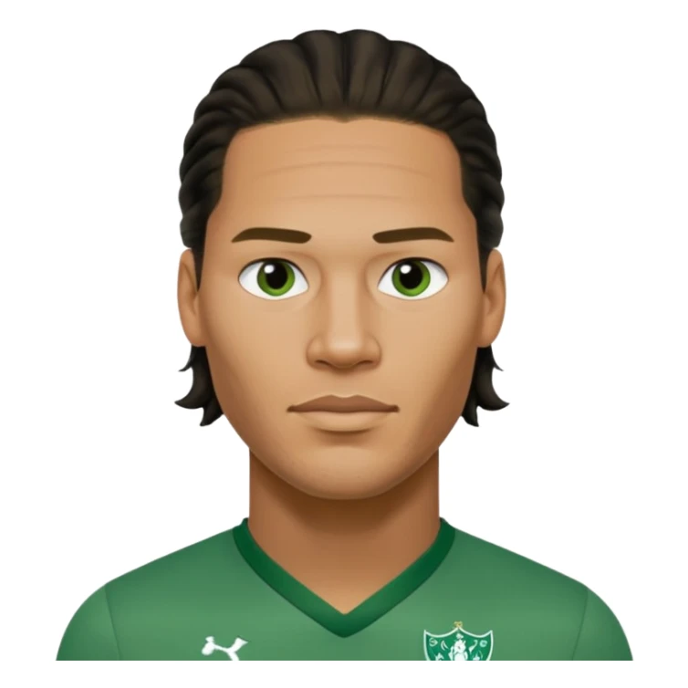 Virgil van dijk wearing green shirt sticker
