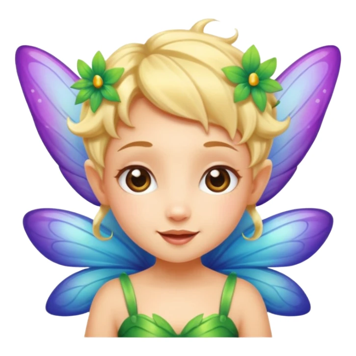 A little fairy, with wings,  , do more different emotional sticker