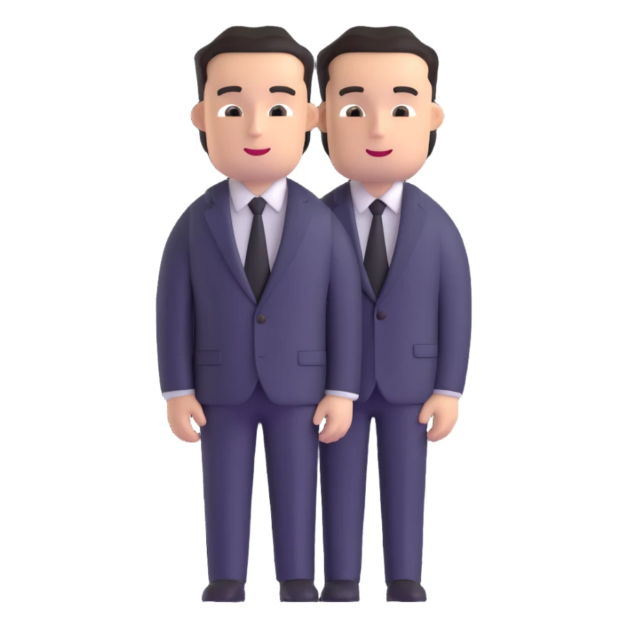 man wearing a suit with black horizontal stripes sticker