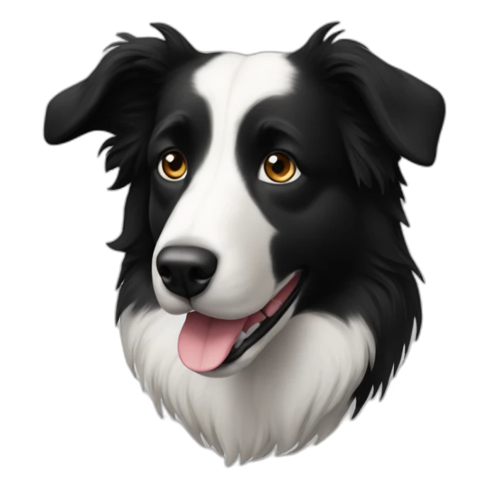 black-border-collie-dog,-no-white-patches,-with-kind-eyes-and-gentle-face sticker