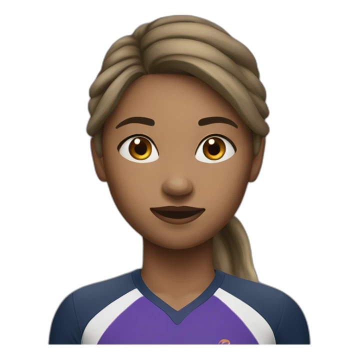 Athlete girl sticker