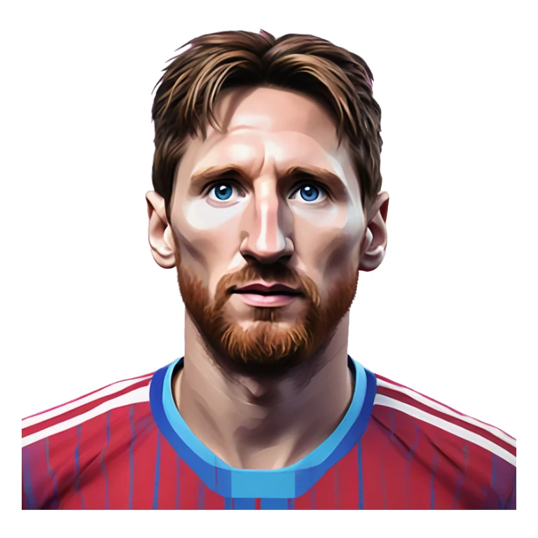Synthwave Messi in Soviet pixel style, oil paint, epic eyes, intricate lips, exquisite pose, beautiful, desirable, logical, Midsommar  sticker