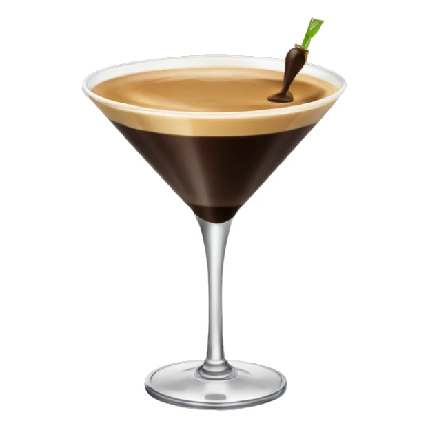 Espresso martini in a martini glass sticker