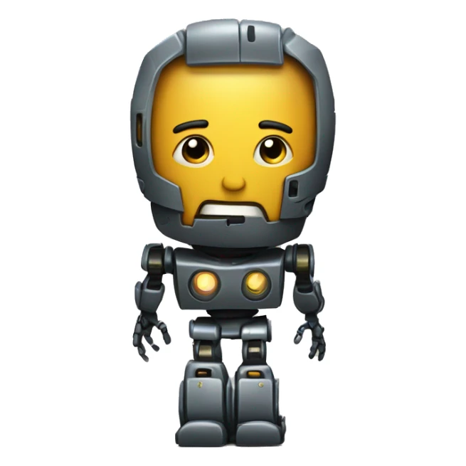 Persona con garrocha con una pierna robotica sticker