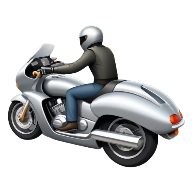 An icon showing a car and a motorcycle speeding through a winding road, with the car’s sleek silhouette blending into the curve of the road while the motorcycle zips past. The scene should capture the thrill of the ride, the freedom of the open road. transparent background. sticker