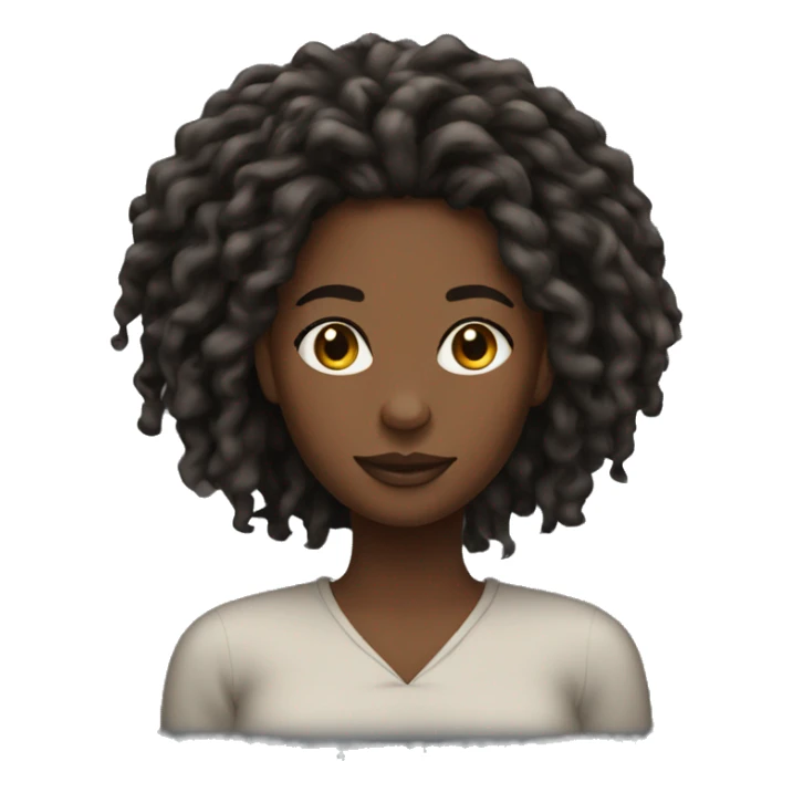 Black lady 25 yrs old with locs sticker