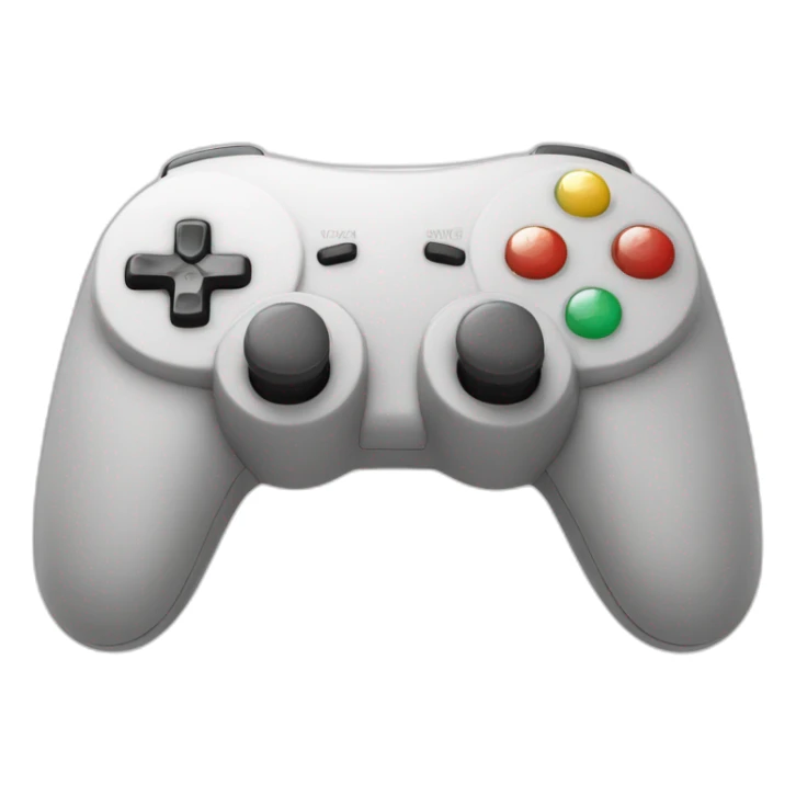 A game controller with a big smile to represent gaming joy. sticker