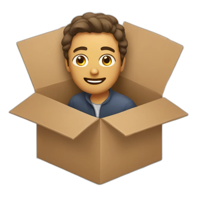 man in a box sticker