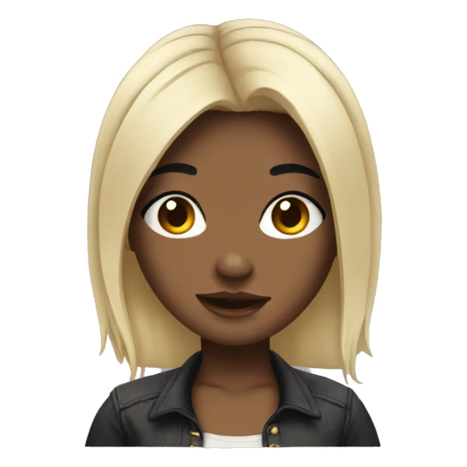 Girl with black hair and piercings sticker