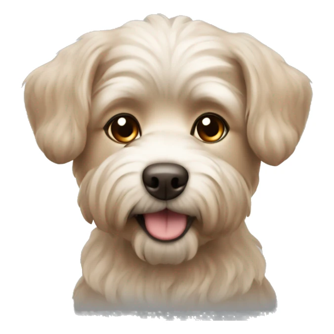 Maltipu dog of brown colour sticker