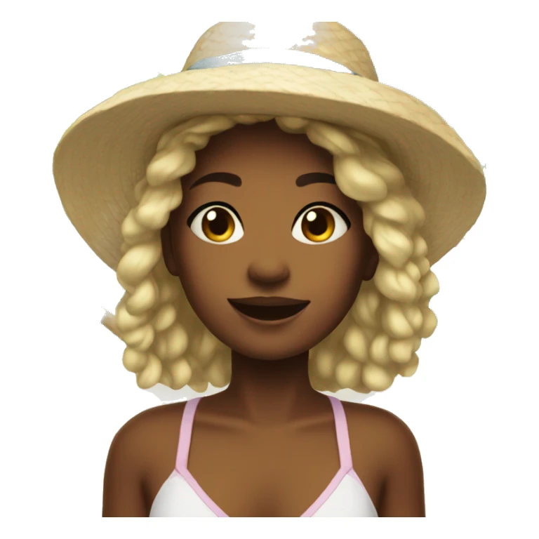 Clean girl beach vibe emojis  sticker