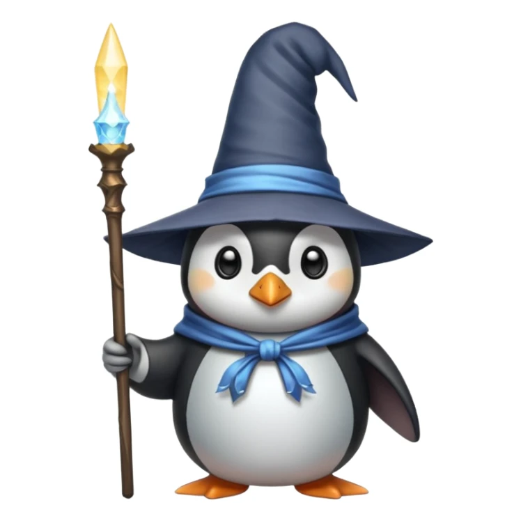Penguin Wizard sticker
