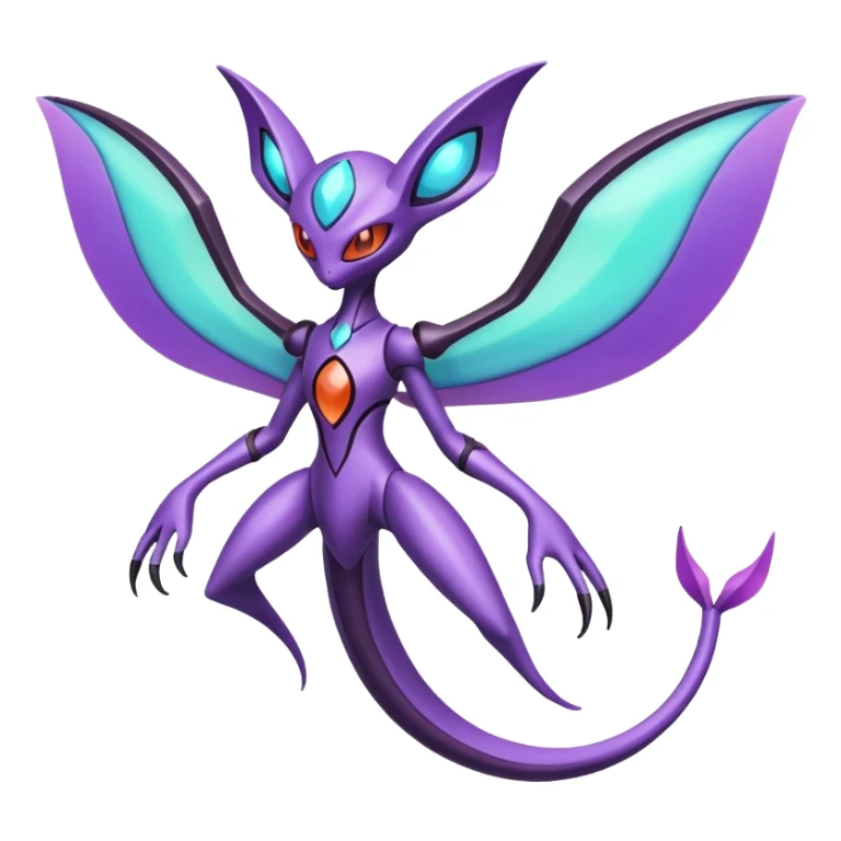 Deoxys-Lunala-Noivern-Fakémon-hybrid-creature (full body)  sticker