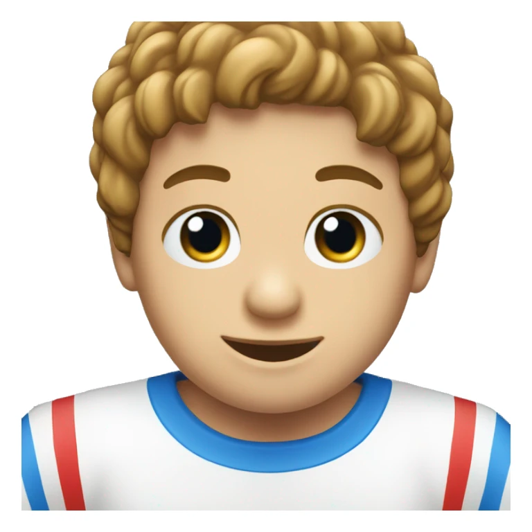 Camiseta roja, blanca y azul sticker