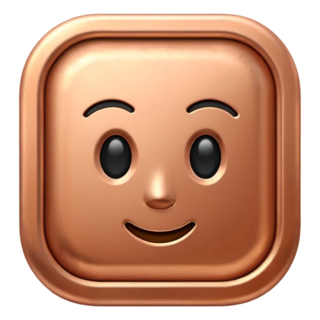 check icon in copper color sticker