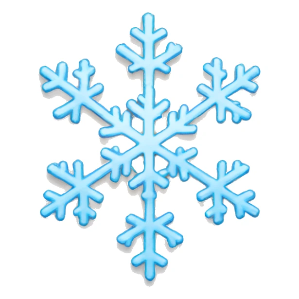 Snowflake sticker