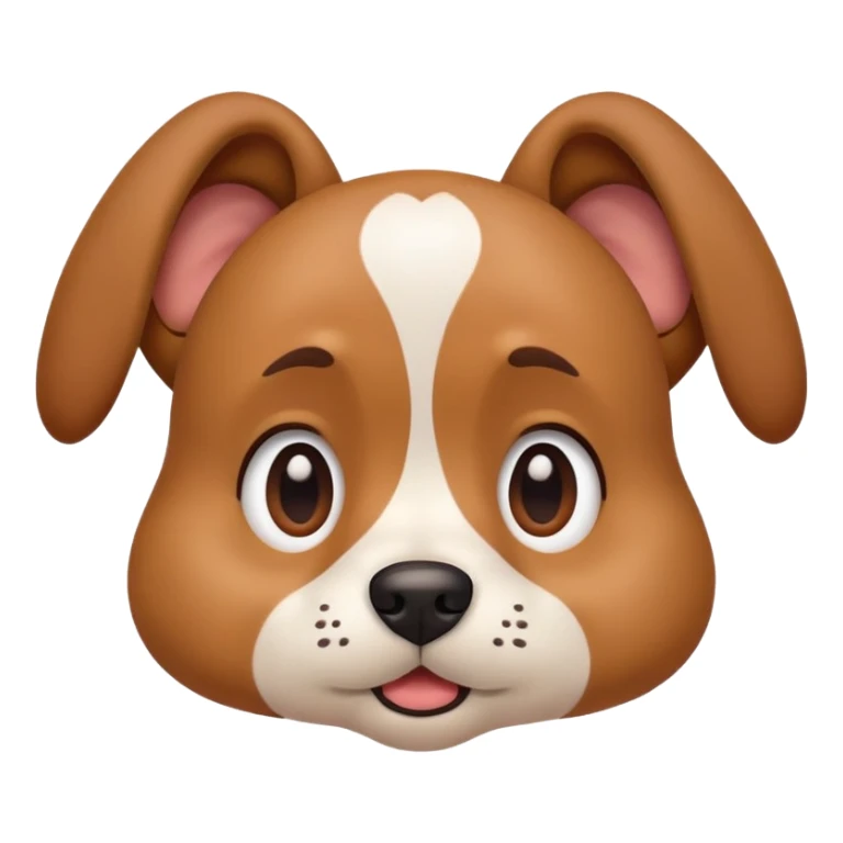 adorable confused dog with head tilted and one ear up, funny face sticker