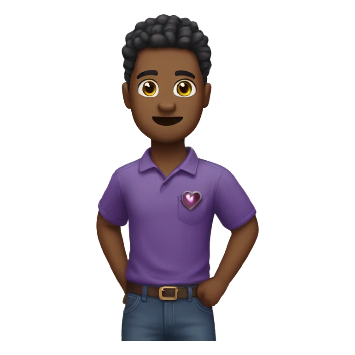 Heart break in purple heart  sticker