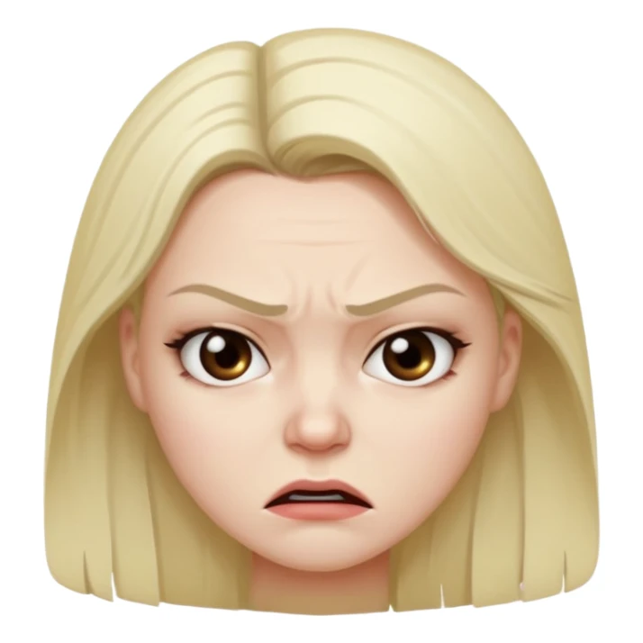 Beautiful woman angry and sick of idiots sticker