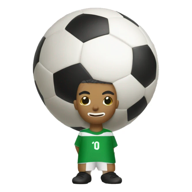 Futbol oynayan patates maskotu sticker