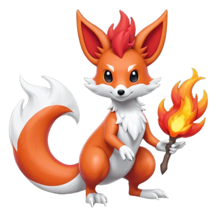 Salandit-Salamence-Foxy-Braixen-fusion sticker