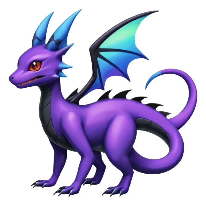 Shiny Salandit-Noivern-Umbreon-Hybrid (Full body) sticker