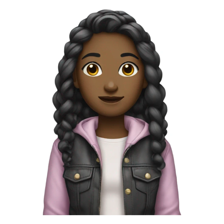 Girl wearing aesthetic clothes  sticker