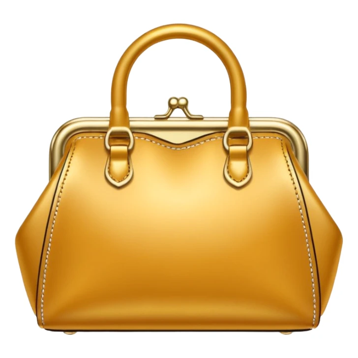 golden luxury purse sticker