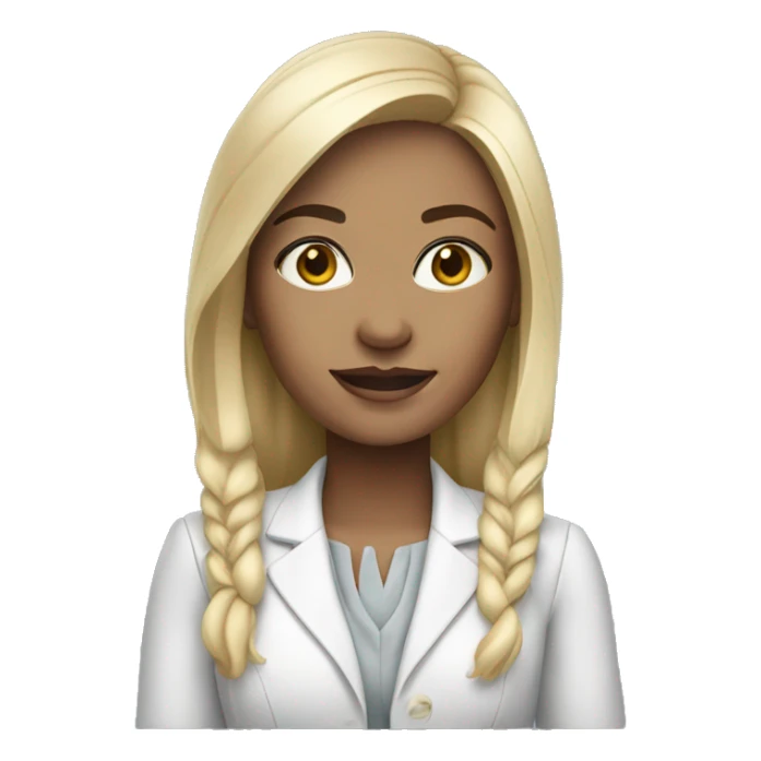 Young Chief Marketing Officer Woman, White Skin sticker