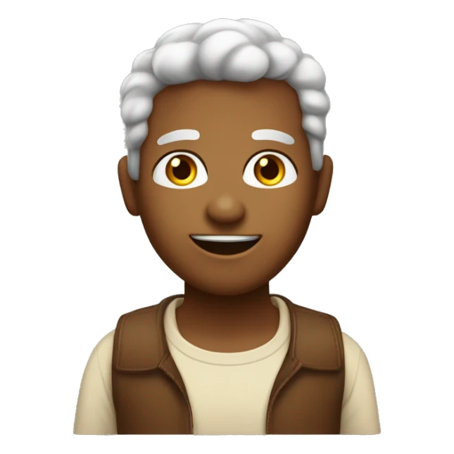 menino com cabelo marrom claro  curto com   olhos castanhos sticker