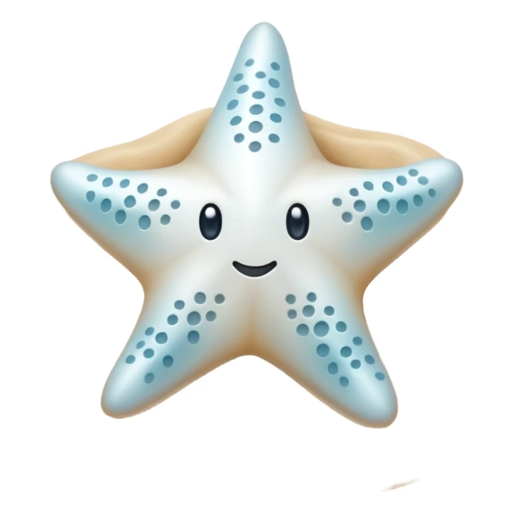 Estrella de mar blanca sticker