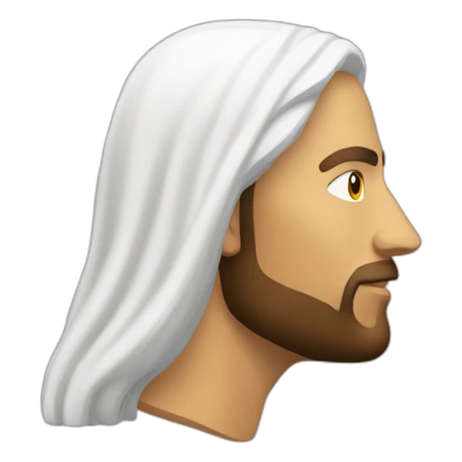 Jesus cheveux court sticker