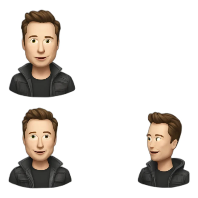 Creame un emoji de elon musk sticker