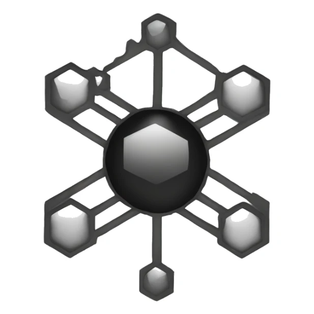 Honey Drop in outline black Hexagon sticker