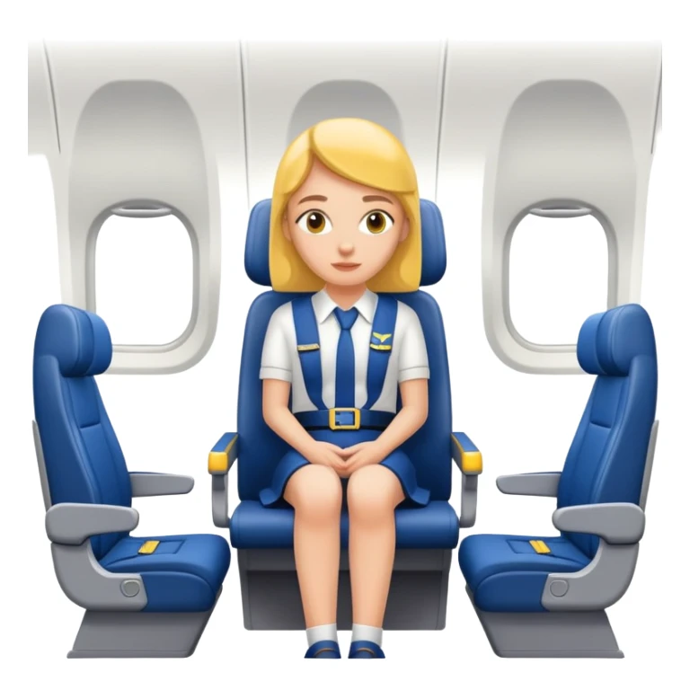 person sitting in a Ryanair Airplane seat sticker