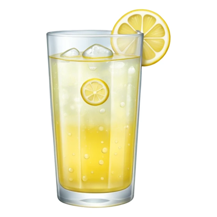GLASS WITH LEMON FIZZ WATER WITHOUT STRAW sticker
