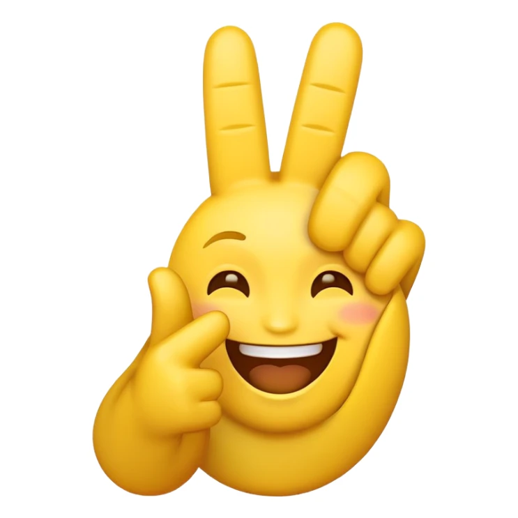 emoji holding up middle finger laughing  sticker