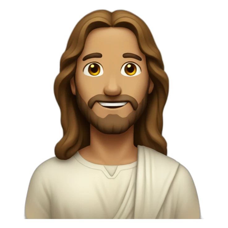 Jesus greeting sticker